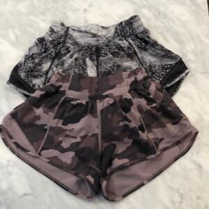 Lululemon Hotty Hot Shorts LR 2.5” size 0 (lot of 2)